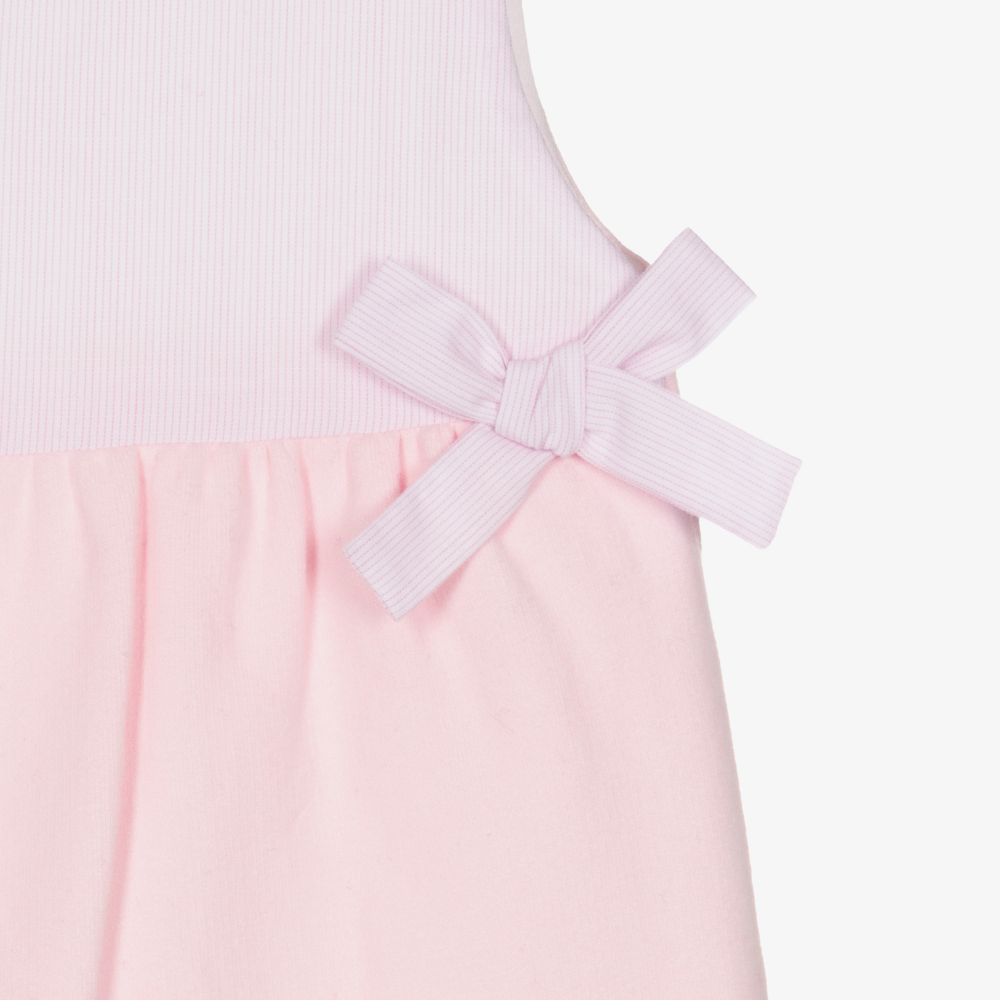 Laranjinha-Pink Dungarees & Bodysuit Set | Childrensalon Outlet