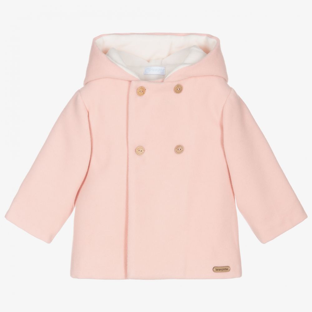 Laranjinha-Розовое пальто с капюшоном | Childrensalon Outlet