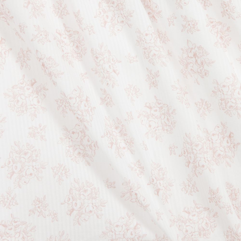 Laranjinha-بلوز قطن فوال لون زهري وأبيض | Childrensalon Outlet