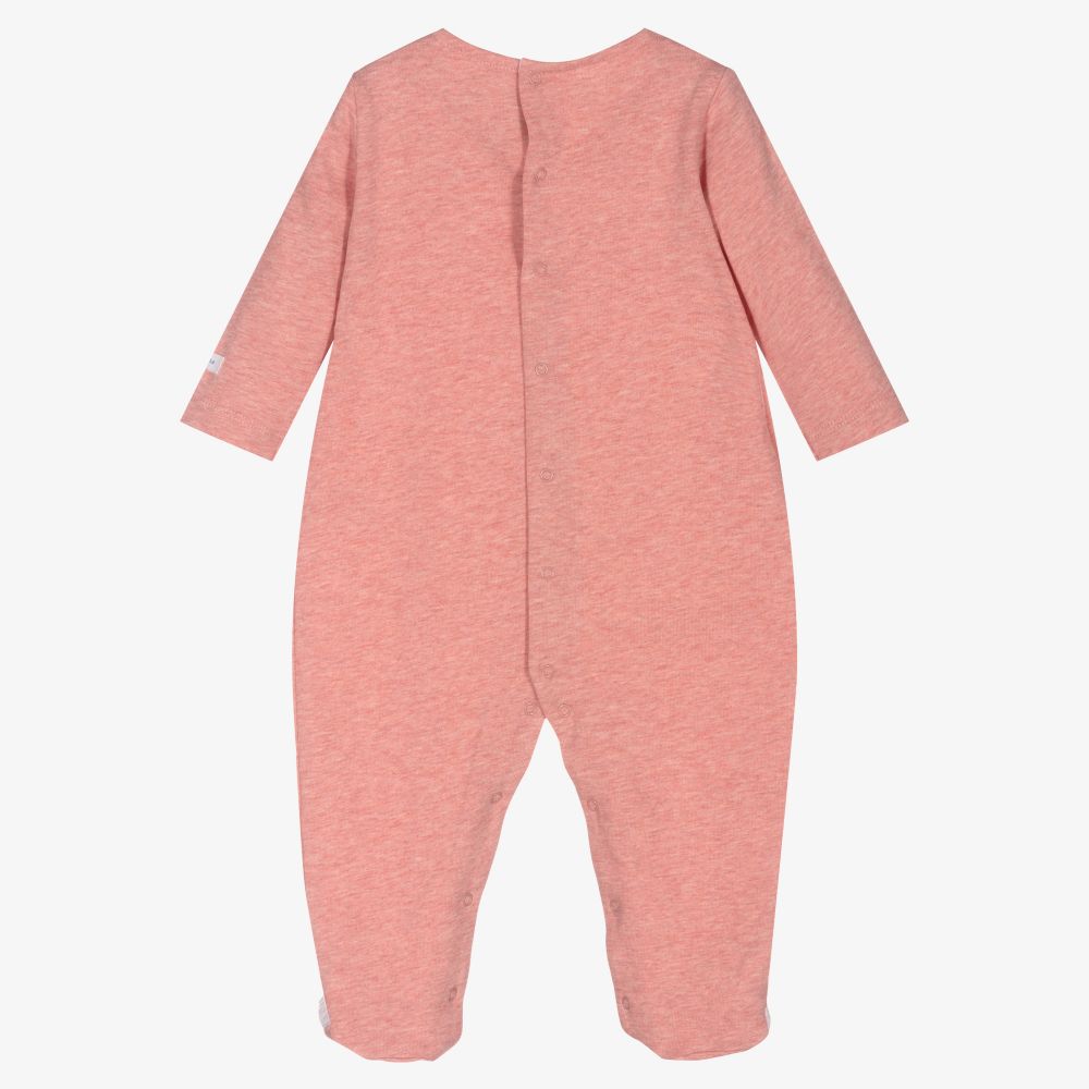 Laranjinha-Red Marl Cotton Babygrow | Childrensalon Outlet