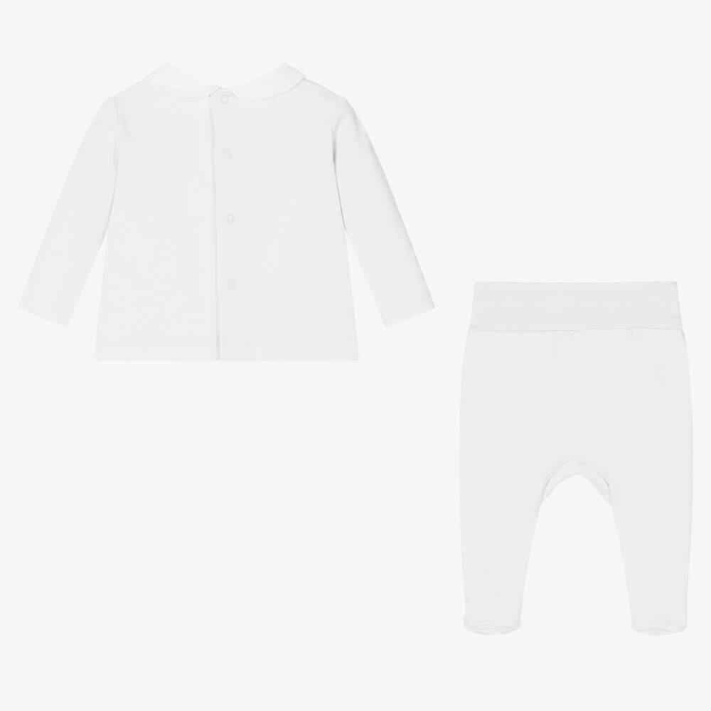 Laranjinha-Белый топ и штанишки из хлопка | Childrensalon Outlet