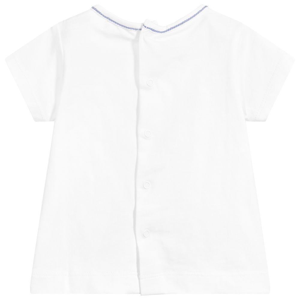 Laranjinha-تيشيرت قطن لون أبيض | Childrensalon Outlet
