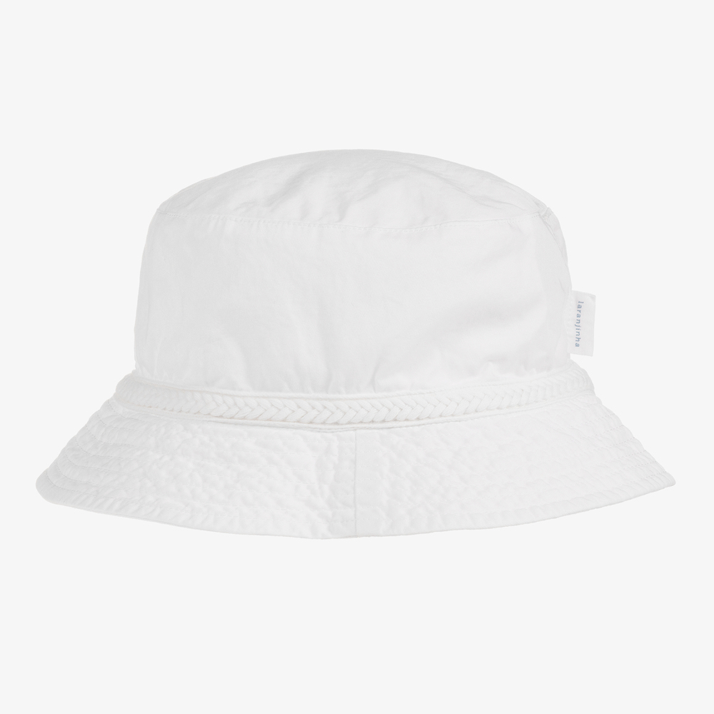 Laranjinha - White Reversible Sun Hat | Childrensalon