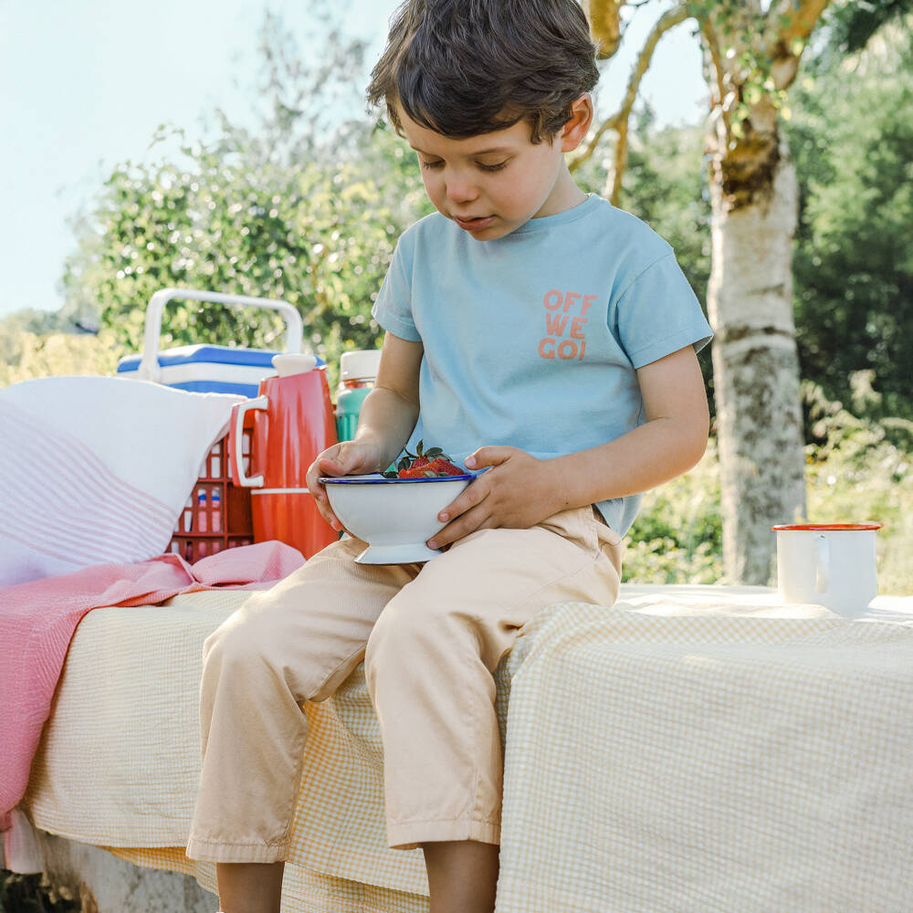 Laranjinha-Young Gentlemen's Beige Cotton Pants | Childrensalon Outlet