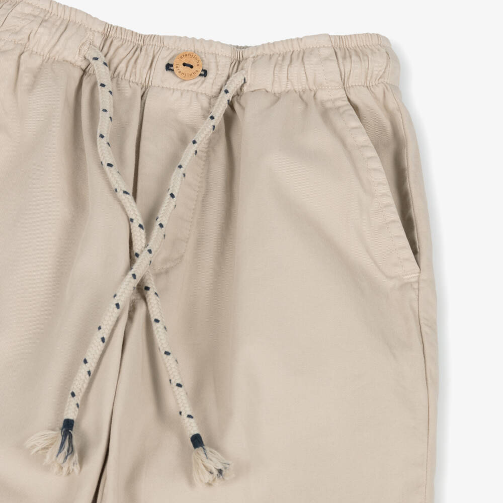 Laranjinha-Young Gentlemen's Beige Cotton Pants | Childrensalon Outlet