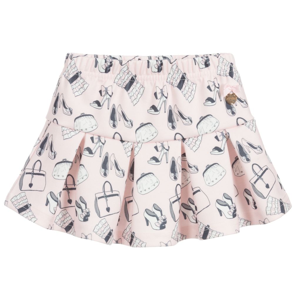 Le Chic - Baby Girls Pink Jersey Skirt  | Childrensalon