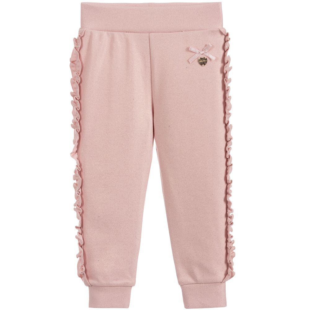 Le Chic - Baby Girls Pink Joggers | Childrensalon