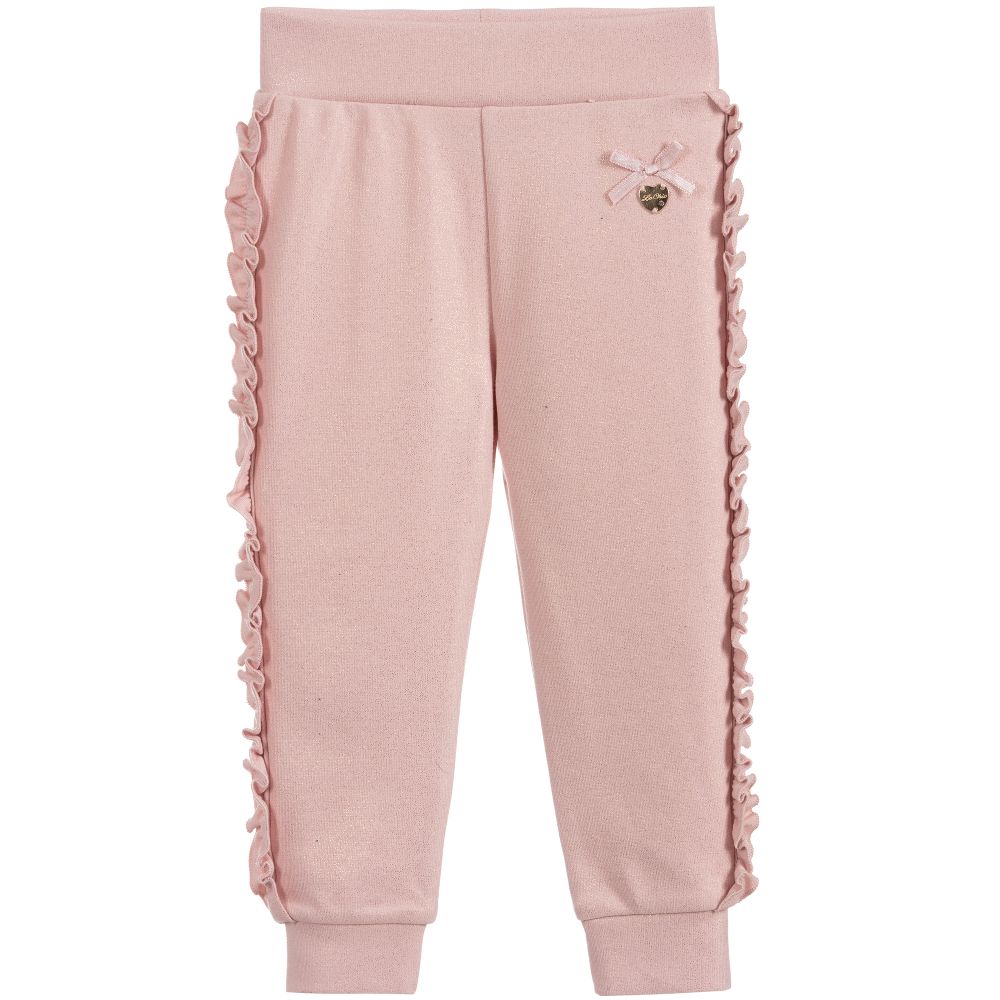 Le Chic Baby Girls Pink Joggers Childrensalon Outlet