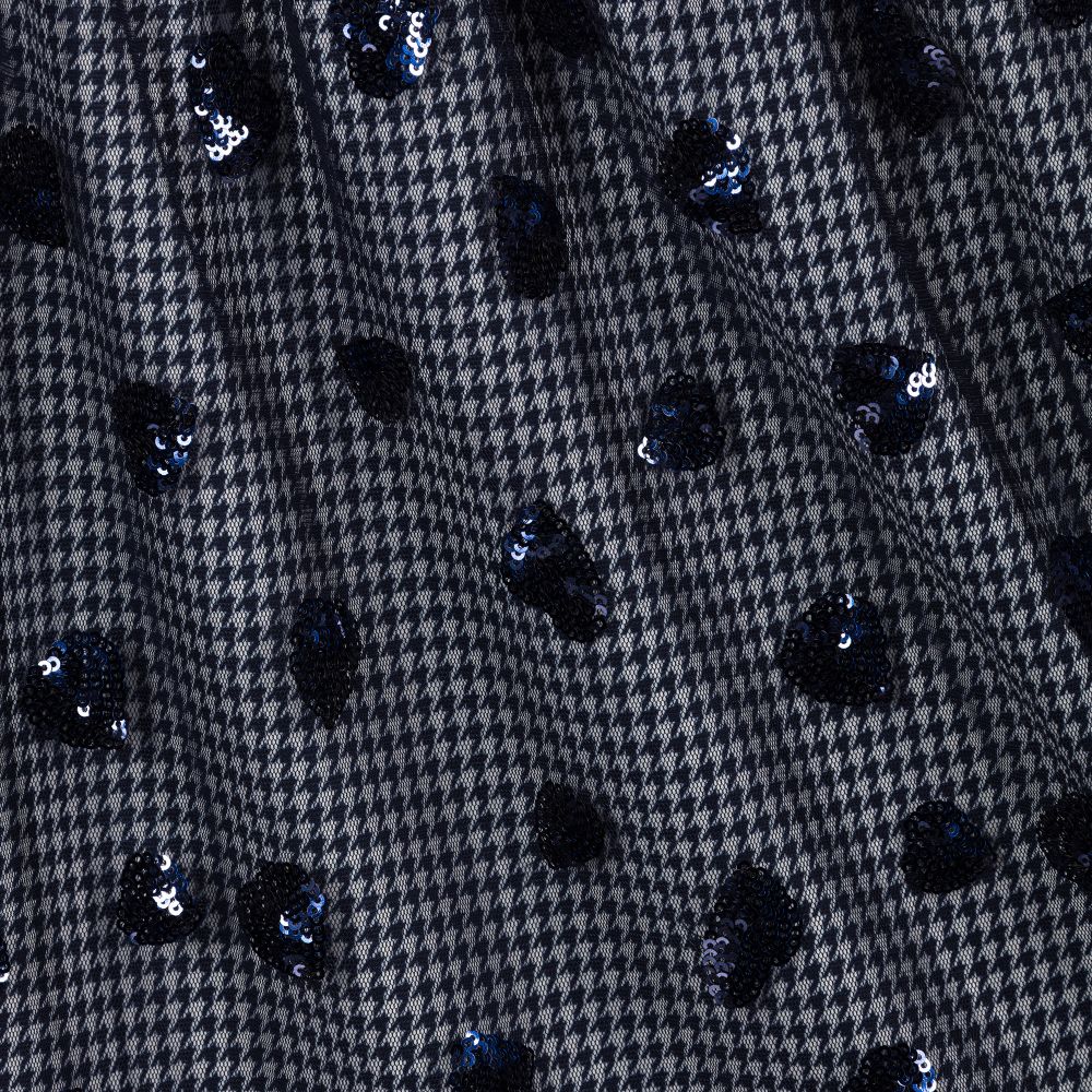 Le Chic-Blue Sequin Heart Skirt | Childrensalon Outlet