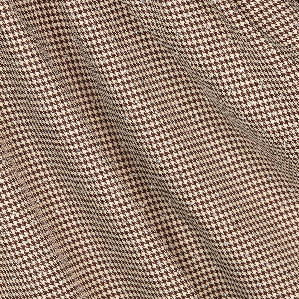 Le Chic-Бежевое платье в гусиную лапку со стразами | Childrensalon Outlet