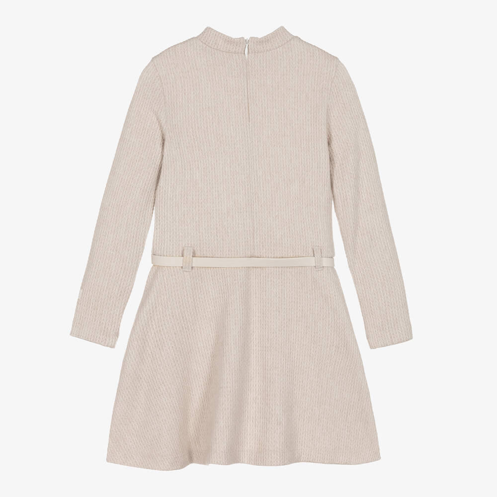 Le Chic-Бежевое трикотажное платье | Childrensalon Outlet