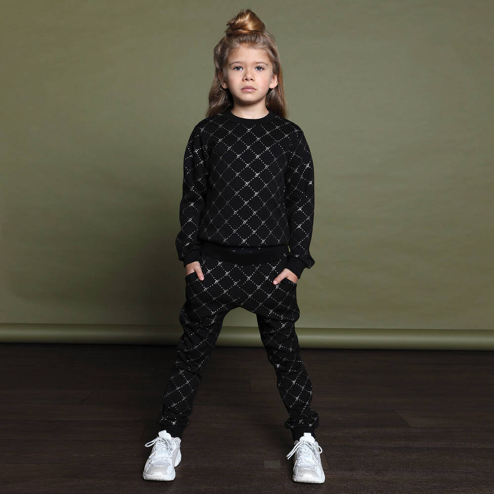 Le Chic-Черные джоггеры для девочек | Childrensalon Outlet