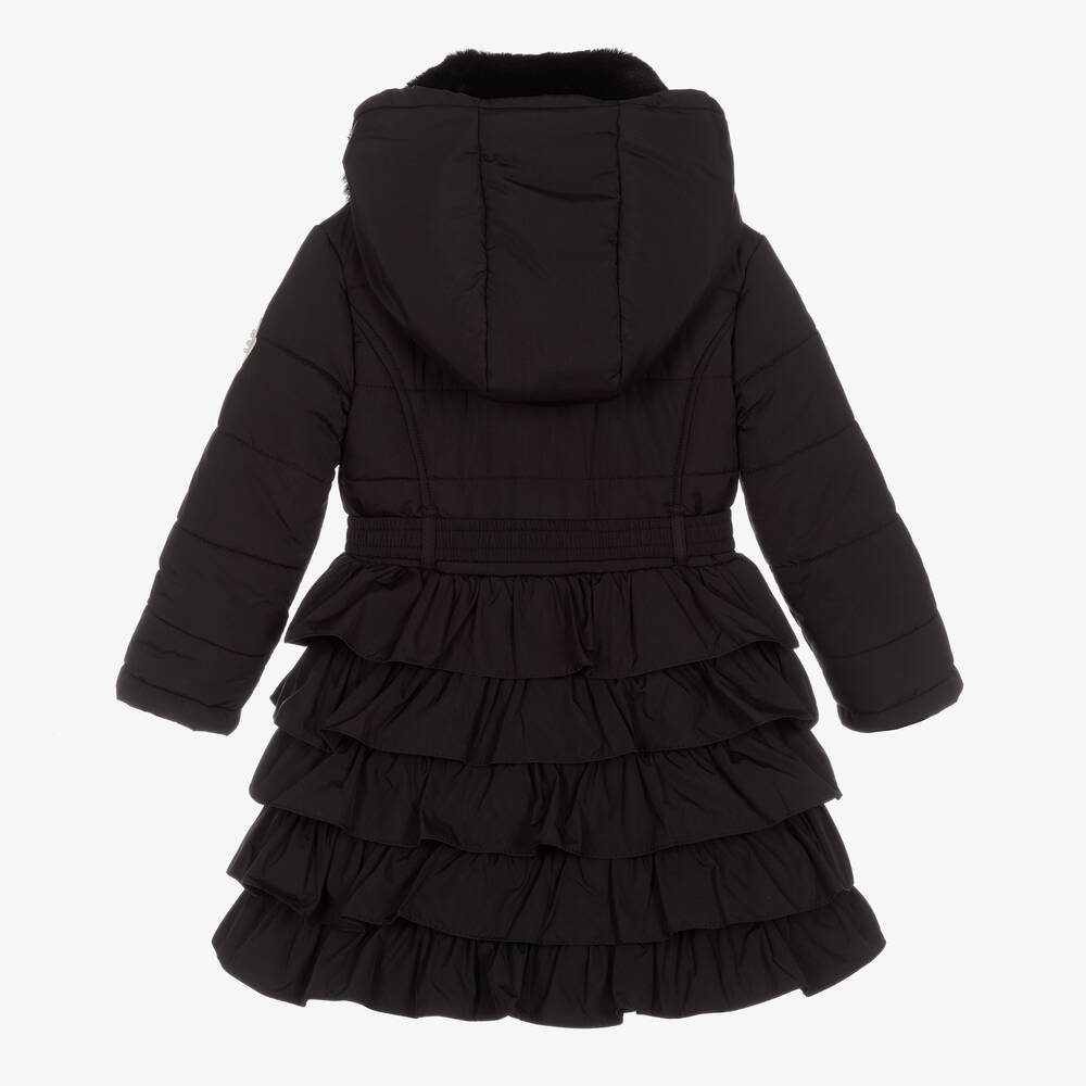 Le Chic-Girls Black Puffer Coat | Childrensalon Outlet