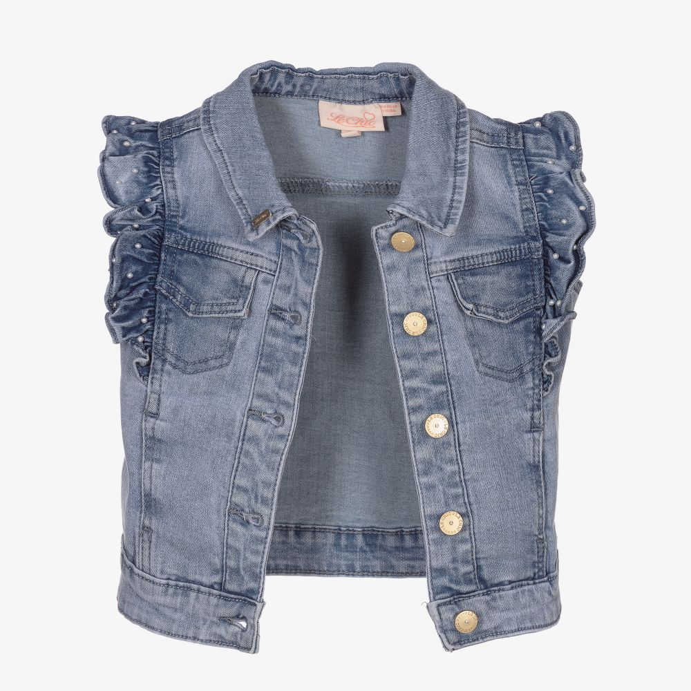 Le Chic-Синяя джинсовая куртка для девочек | Childrensalon Outlet