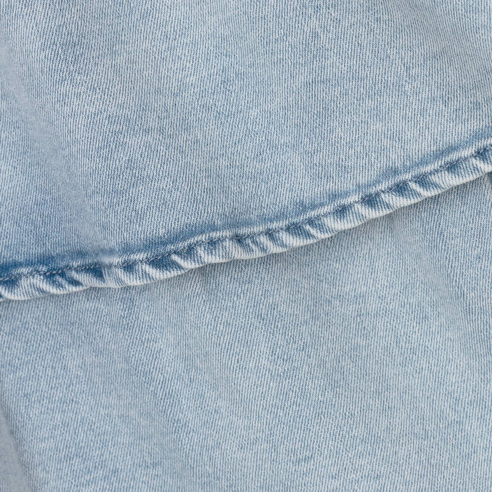 Le Chic-Girls Blue Denim Ruffle Skirt | Childrensalon Outlet