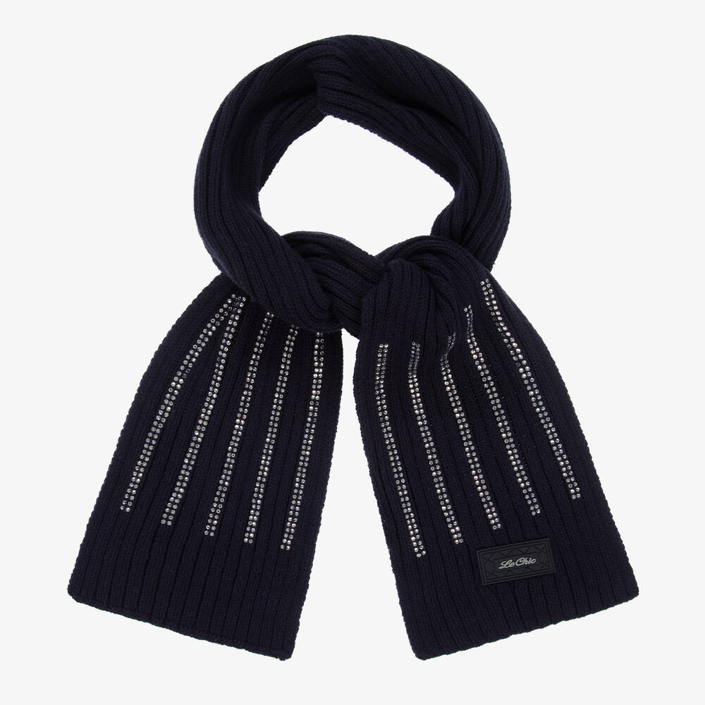 Le Chic Girls Blue Diamant Scarf Childrensalon Outlet