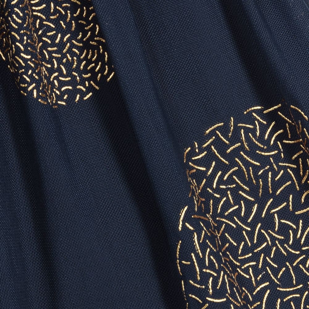 Girls navy and gold dress top