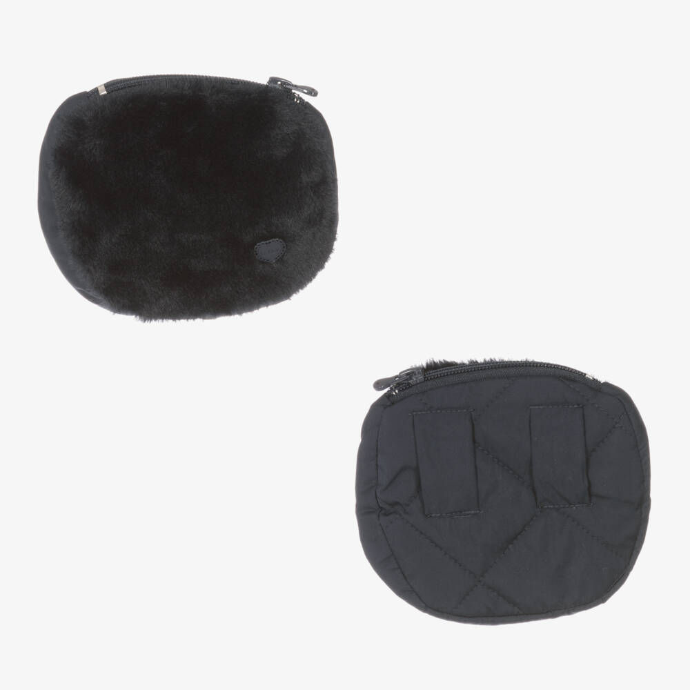 Le Chic-Girls Blue Quilted Coat with Bag | Childrensalon Outlet