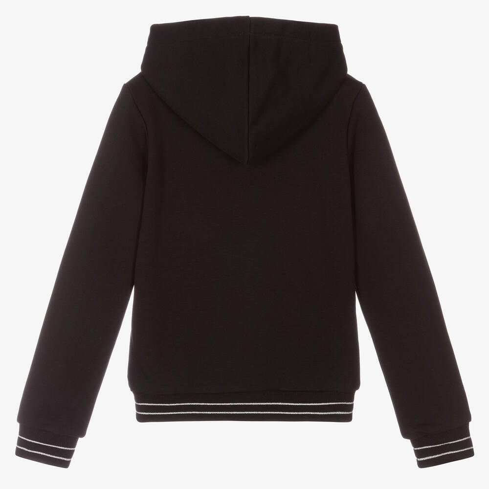 Le Chic-Girls Blue Sequin Heart Hoodie | Childrensalon Outlet