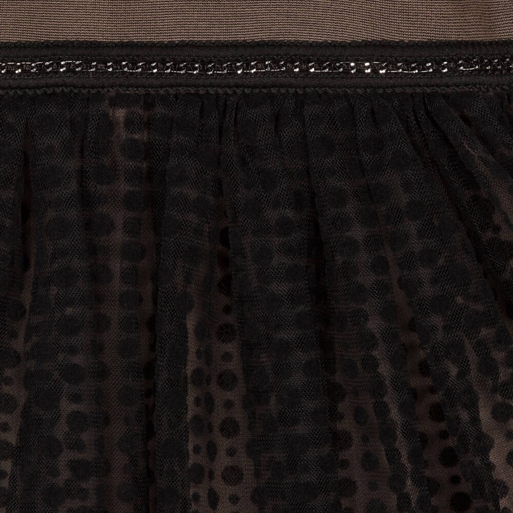 Le Chic-Girls Brown & Black Jersey Dress | Childrensalon Outlet