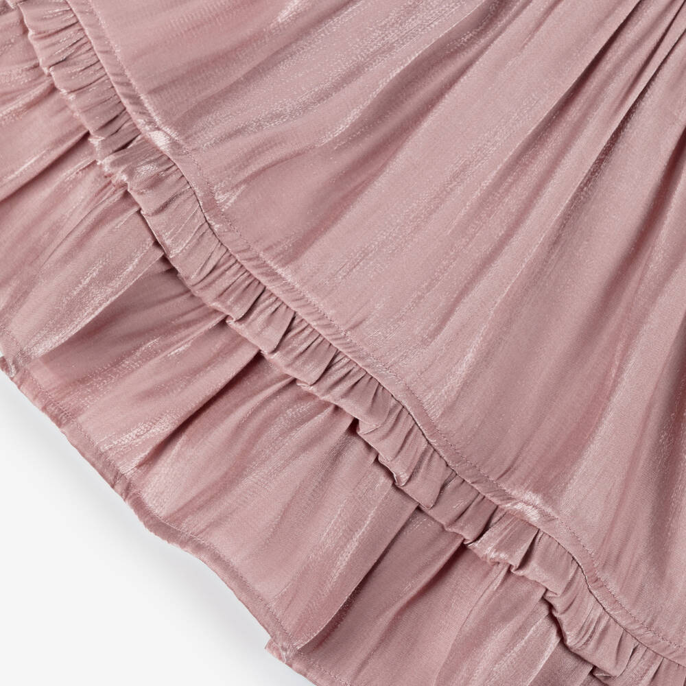Le Chic-Girls Dusky Pink Satin Dress | Childrensalon Outlet