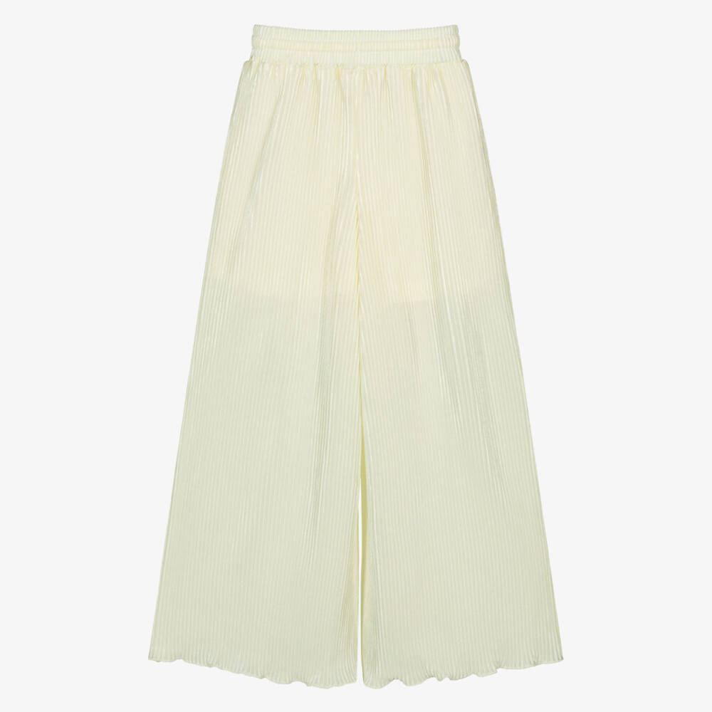 Le Chic-Girls Elegant Ivory Flared Trousers | Childrensalon Outlet