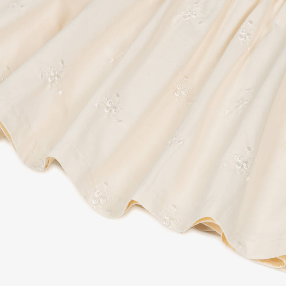 Le Chic-Girls Elegant Ivory Hooded Coat | Childrensalon Outlet