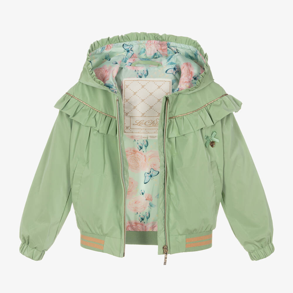 Le Chic-Зеленая куртка с капюшоном | Childrensalon Outlet