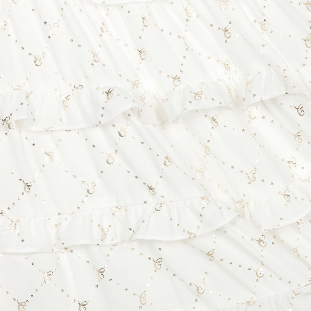 Le Chic-Кремовое платье из шифона для девочек | Childrensalon Outlet