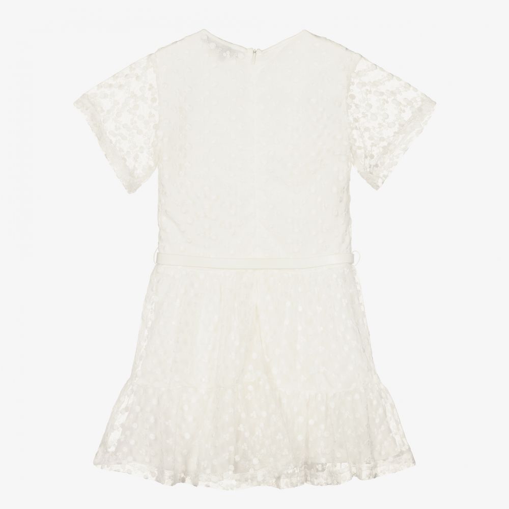 Le Chic-Girls Ivory Floral Dress | Childrensalon Outlet