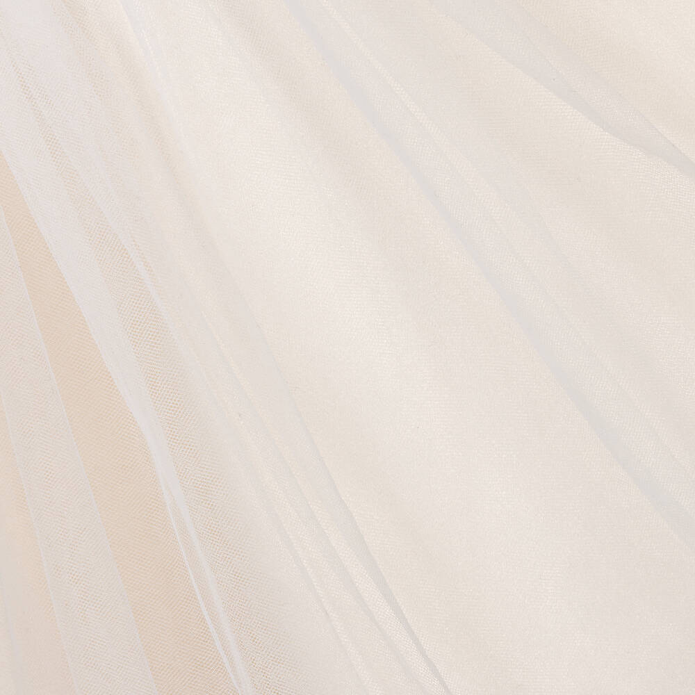 Le Chic-Girls Ivory Floral Lace & Tulle Dress | Childrensalon Outlet