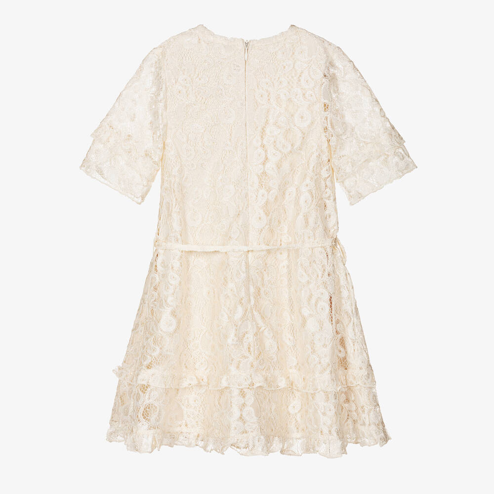 Le Chic-فستان دانتيل لون عاجي | Childrensalon Outlet
