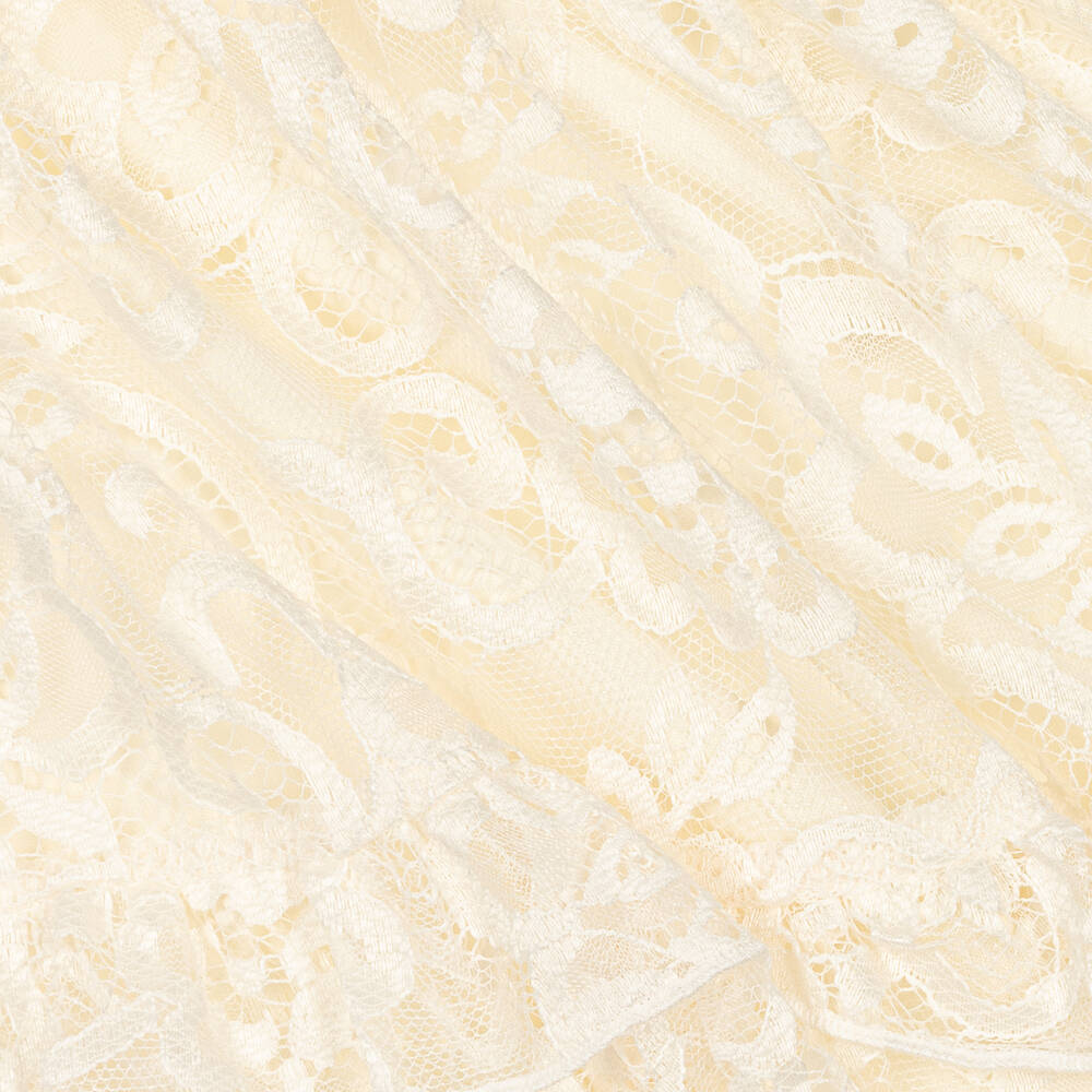 Le Chic-Girls Ivory Lace Skirt | Childrensalon Outlet