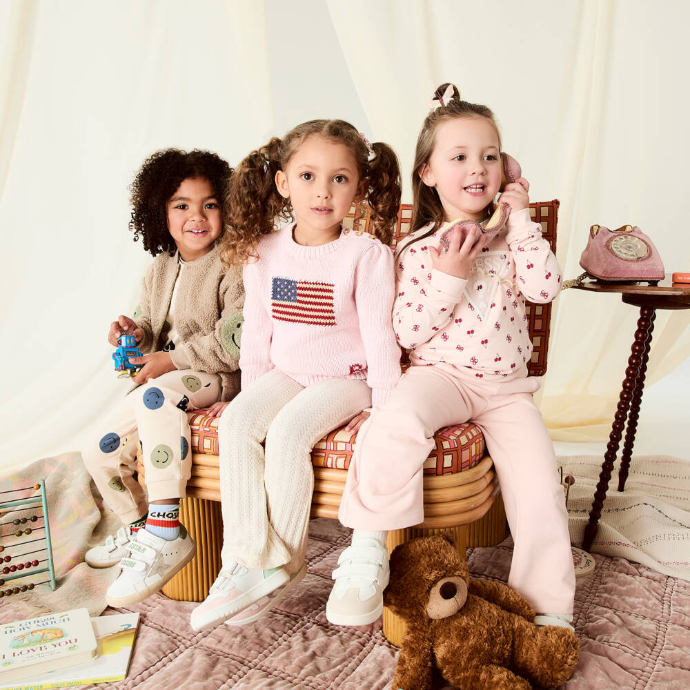 Le Chic-Кремовые мягкие вязаные леггинсы для девочек | Childrensalon Outlet