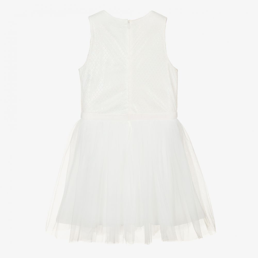 Le Chic-Girls Ivory Tulle Dress | Childrensalon Outlet
