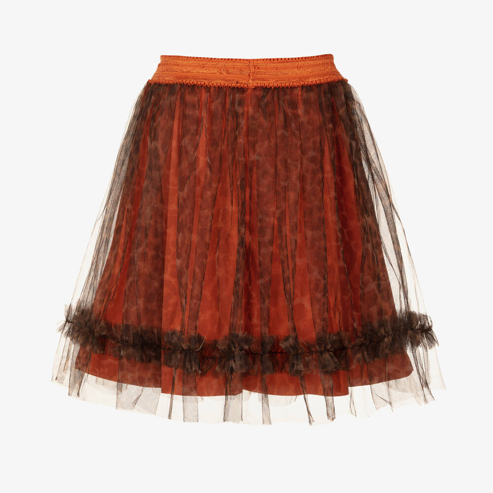Le Chic-Girls Leopard Tulle Pettiskirt | Childrensalon Outlet