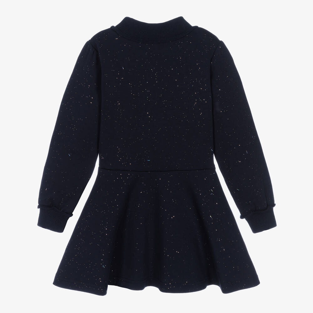 Le Chic-Синее платье с блестками для девочек | Childrensalon Outlet