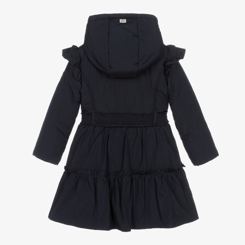 Le Chic - Girls Navy Blue Puffer Coat | Childrensalon Outlet