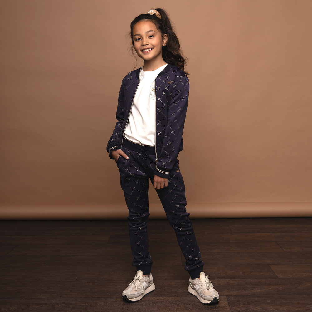 Le Chic Veste bleu marine zipp e Fille Childrensalon Outlet