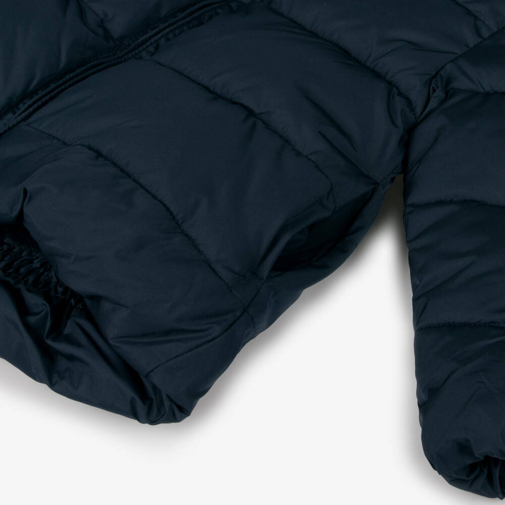 Le Chic-معطف بافر بهودي وحقيبة لون كحلي | Childrensalon Outlet