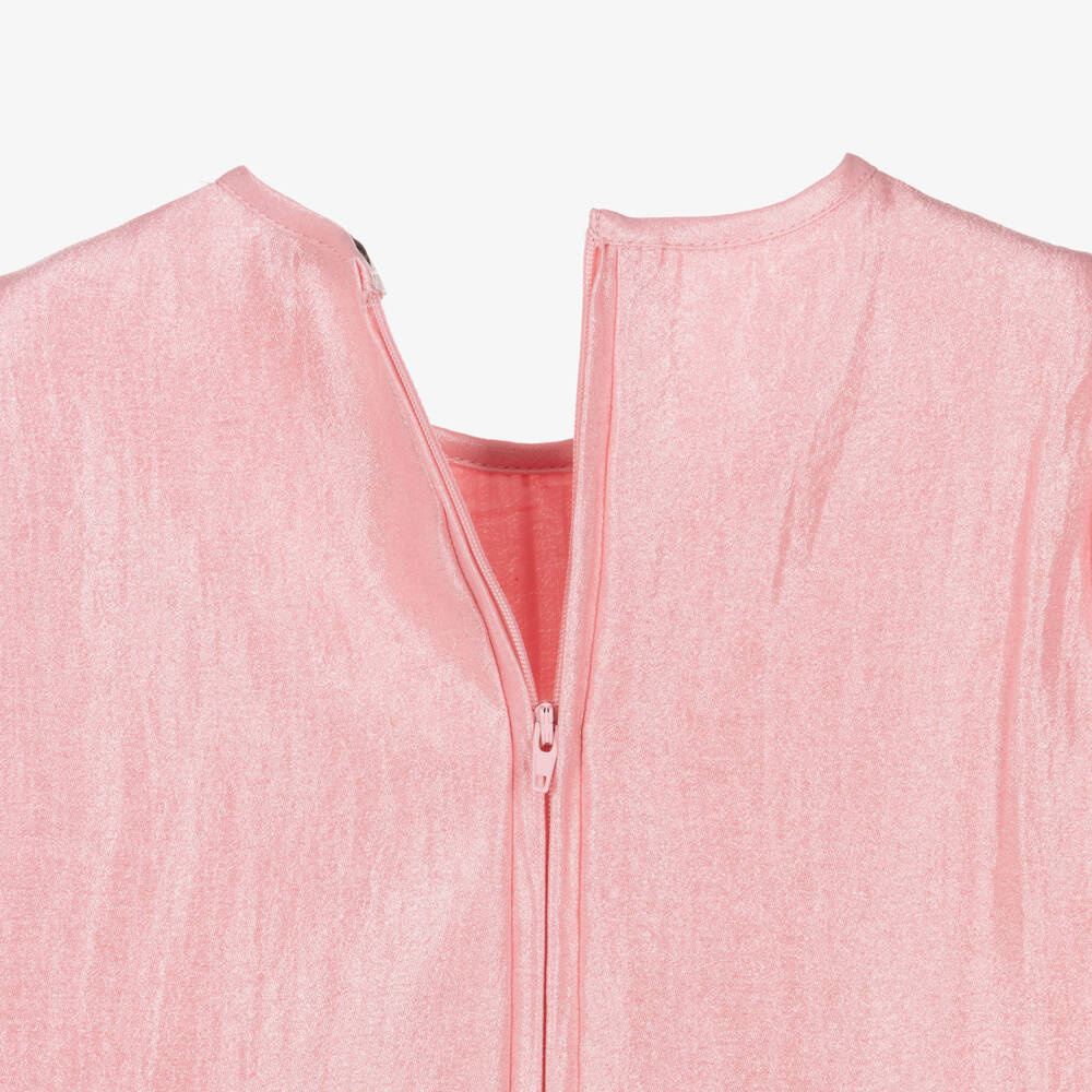 Le Chic-Girls Pastel Pink Satin Dress | Childrensalon Outlet