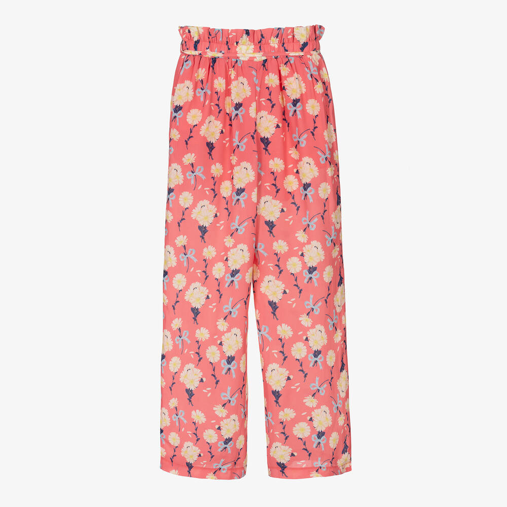 Le Chic-Girls Pink Chiffon Trousers | Childrensalon Outlet