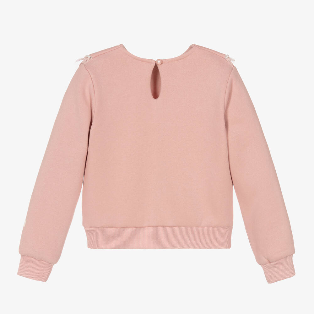 Le Chic-Розовый хлопковый свитшот с воротником | Childrensalon Outlet