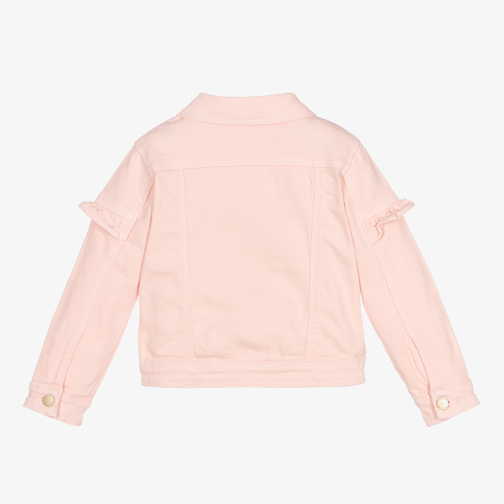 Le Chic-Girls Pink Denim Jacket | Childrensalon Outlet