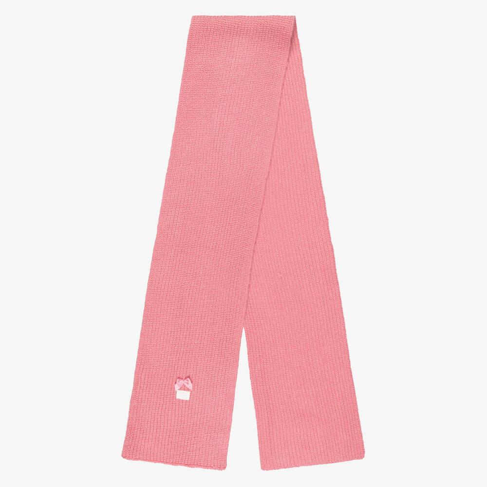 Le Chic-Girls Pink Knitted Hat & Scarf Set | Childrensalon Outlet