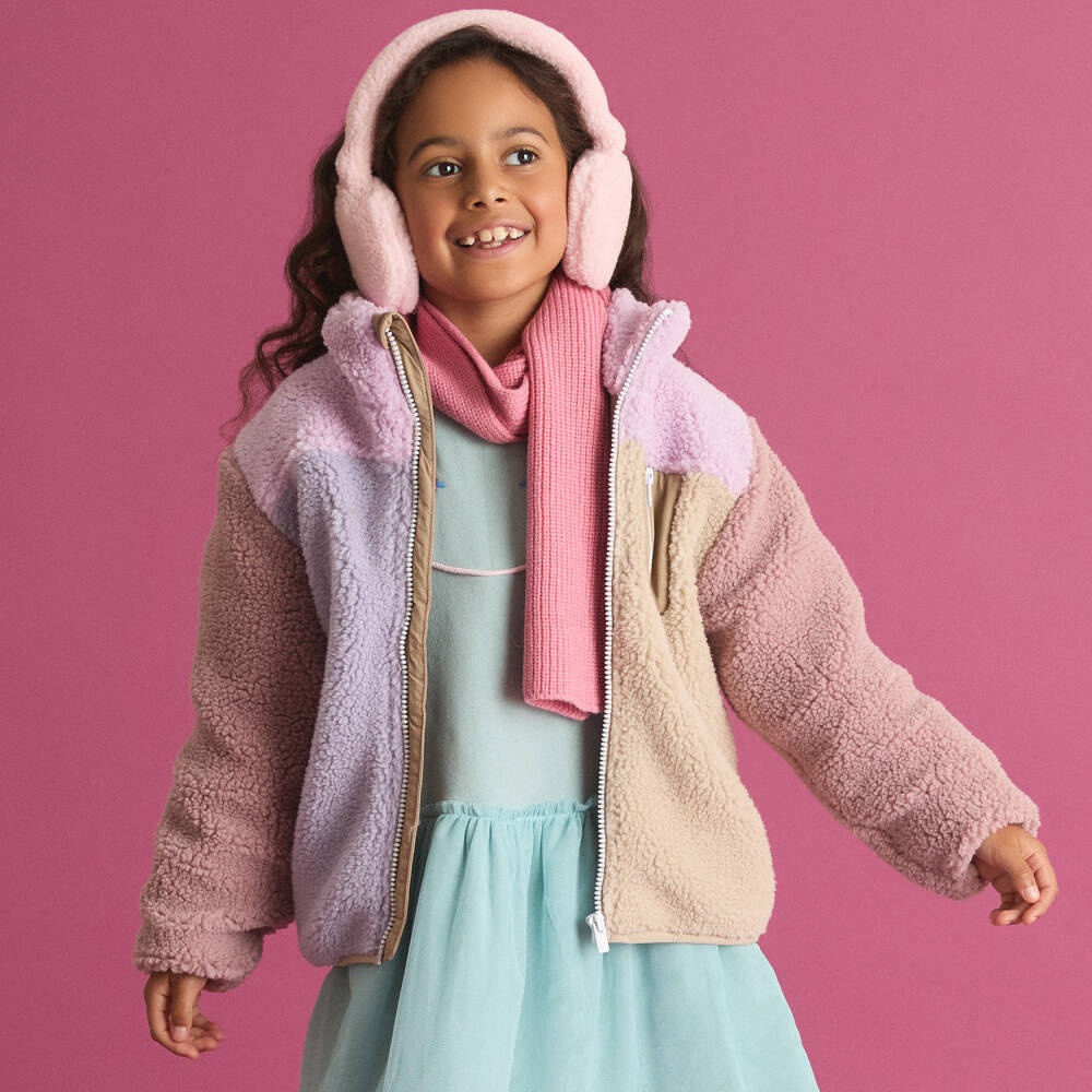 Le Chic-Girls Pink Knitted Hat & Scarf Set | Childrensalon Outlet
