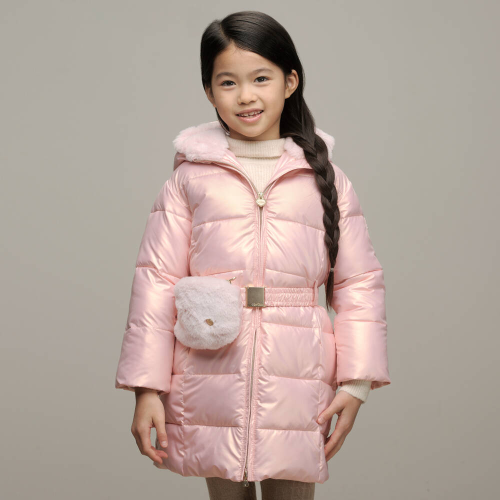 Le Chic-Розовый металлик пуховик и сумка для девочек | Childrensalon Outlet