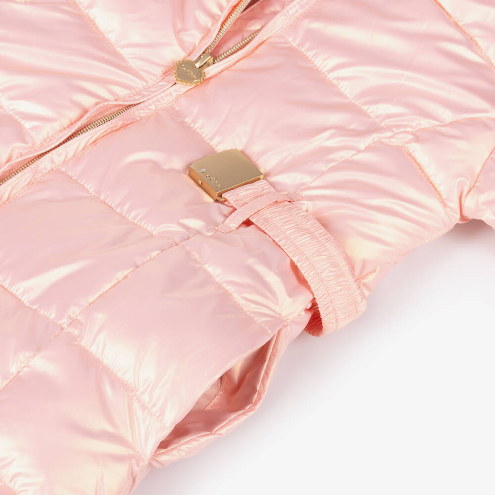 Le Chic-Розовый металлик пуховик и сумка для девочек | Childrensalon Outlet