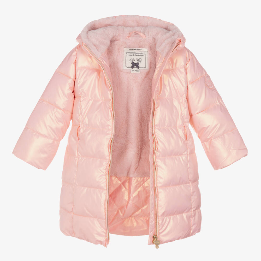 Le Chic-Розовый металлик пуховик и сумка для девочек | Childrensalon Outlet