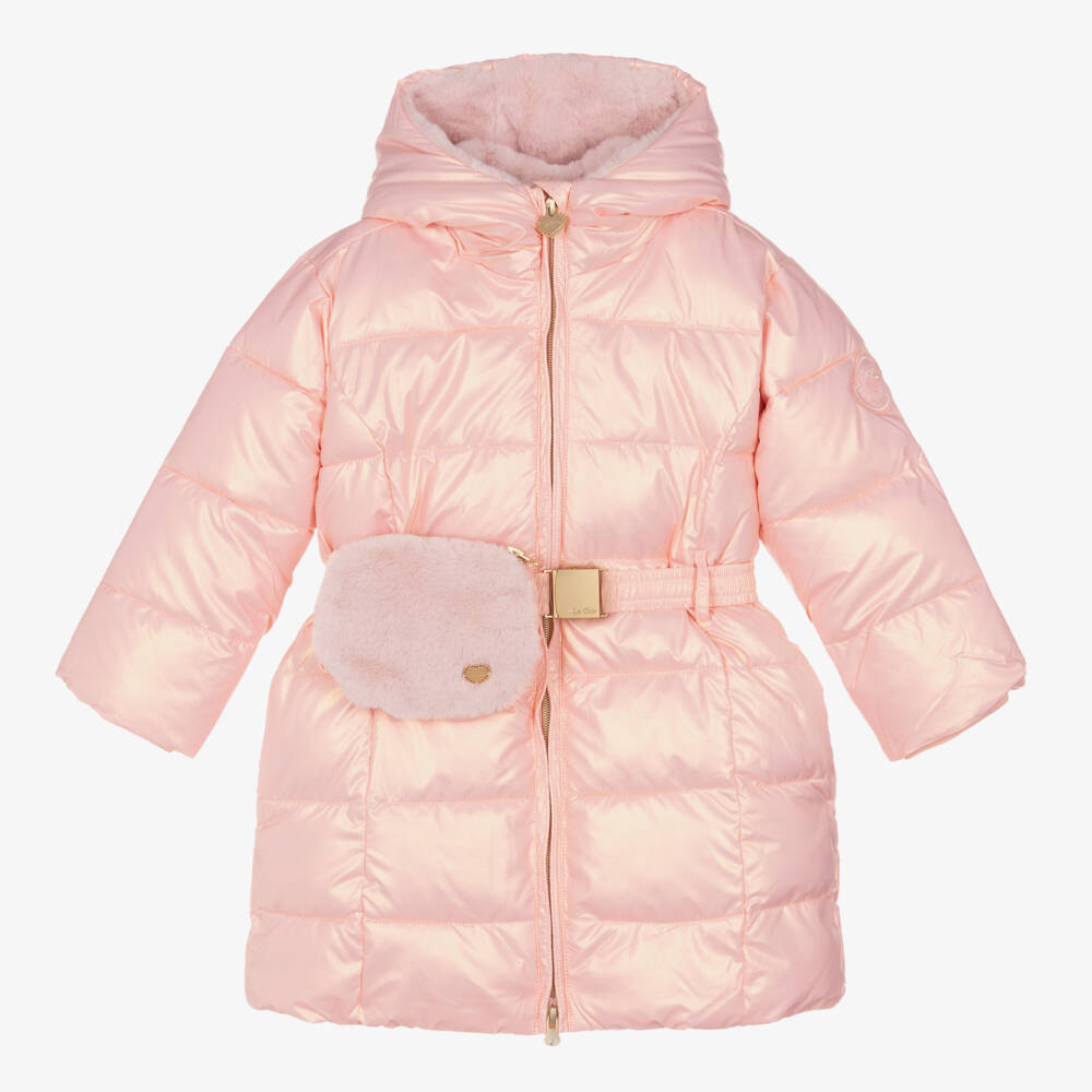 Le Chic-Розовый металлик пуховик и сумка для девочек | Childrensalon Outlet